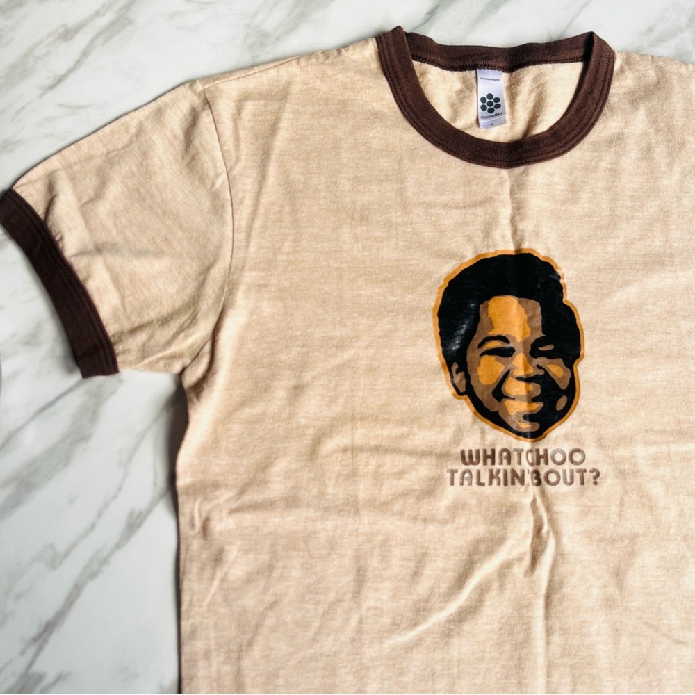 American Apparel Gary Coleman Vintage “Watchoo Talkin ‘Bout?” Graphic Tee - Picture 2 of 7